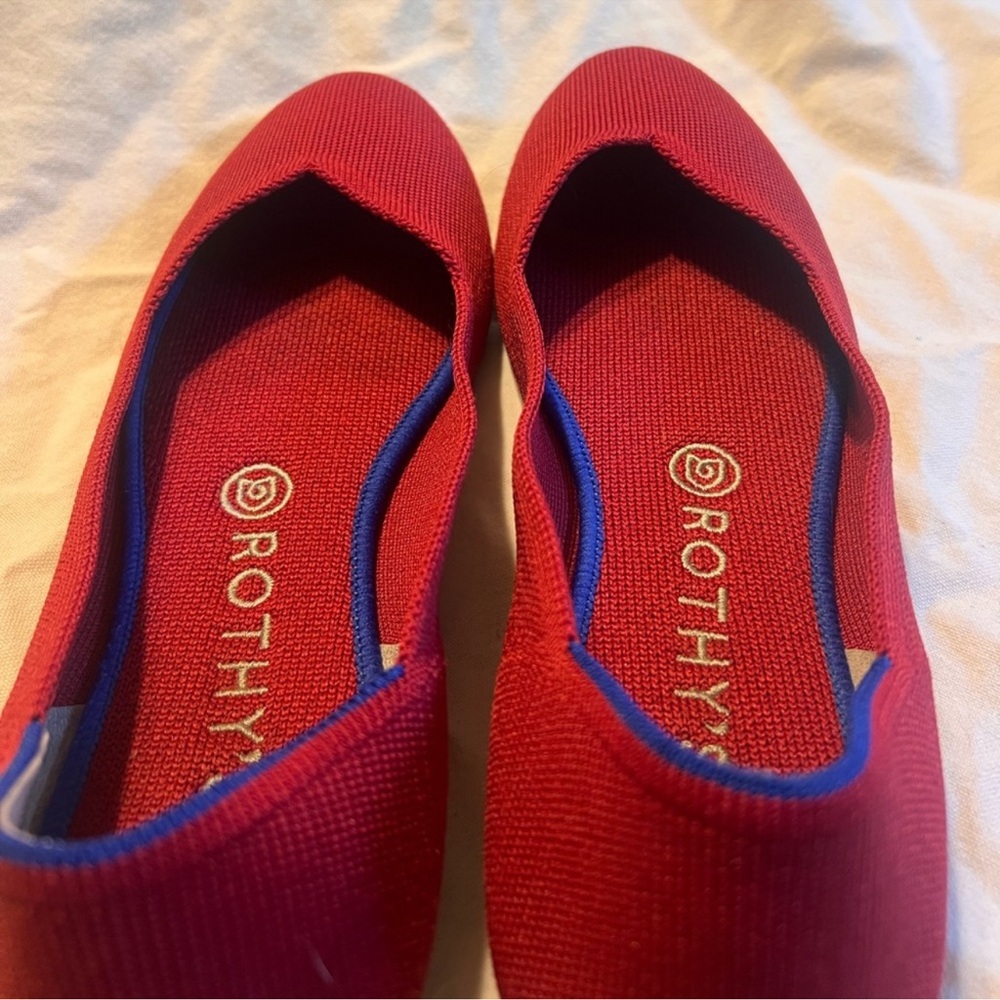 Rothy's Red and Blue Flats